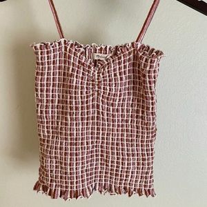 Madewell Smocked Tank Top